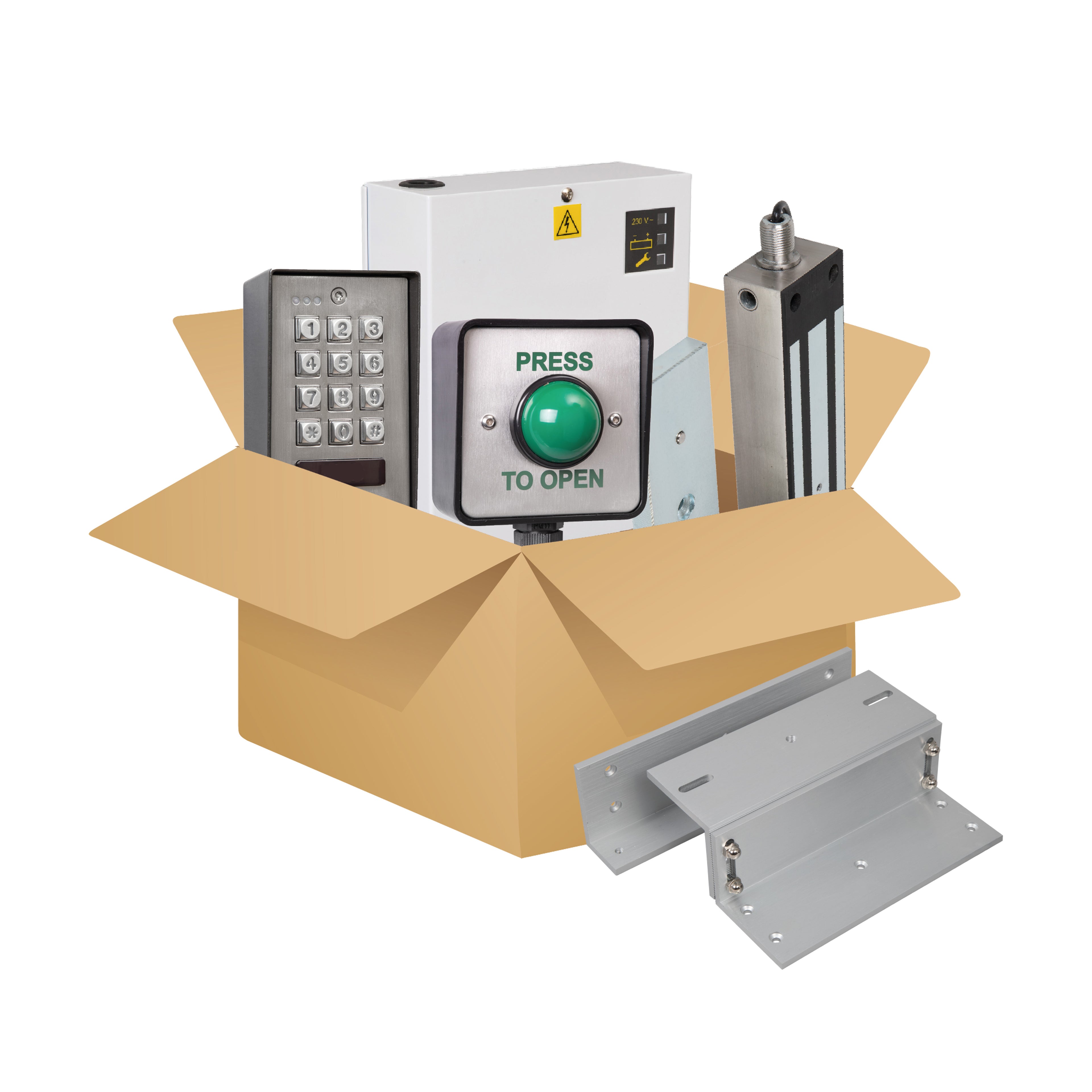 Complete External Gate Access Control Kit - 1202Sm-1, Exml1200-Gate, Bkex1200Zl, ACKIT-GATE1200