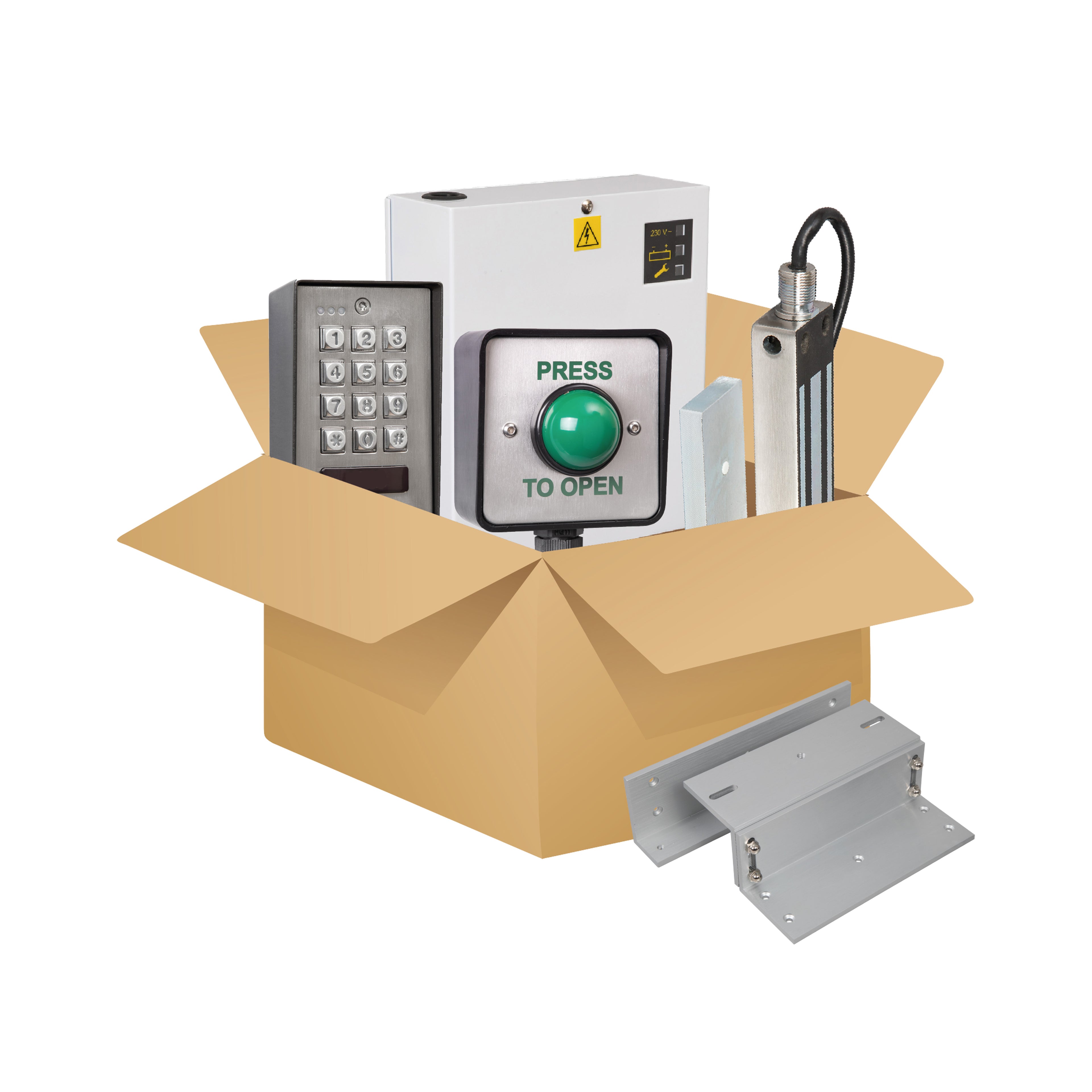 Complete External Gate Access Control Kit - 1202Sm-1, Exml600-Gate, Bkex600Zl, K ACKIT-GATE600