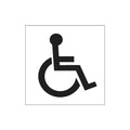 15 X Disabled Logo Sticker - Square 150 X 150mm Sticker As0003