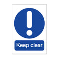 15 X Keep Clear Sticker - Rectangle 150 X 210mm As0004