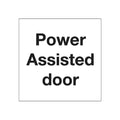 15 X Power Assisted Door Sticker - Square 150 X 150mm Sticker As0007