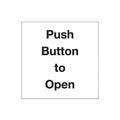 15 X Access Controlled Powered Door Safety Sign - 150 X 150mm Sticker As0011
