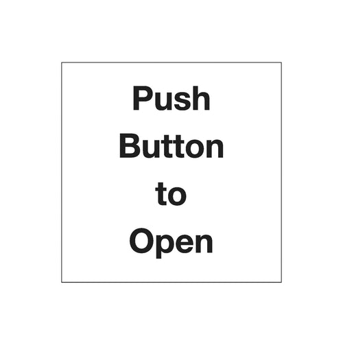15 X Access Controlled Powered Door Safety Sign - 150 X 150mm Sticker As0011