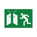 15 X Break-Out Door Safety Sign - Rectangle 150 X 100mm Sticker As0012