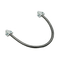 A Metal Door Loop 400mm Long With White Plastic Fixing On Each End For Securing DL03
