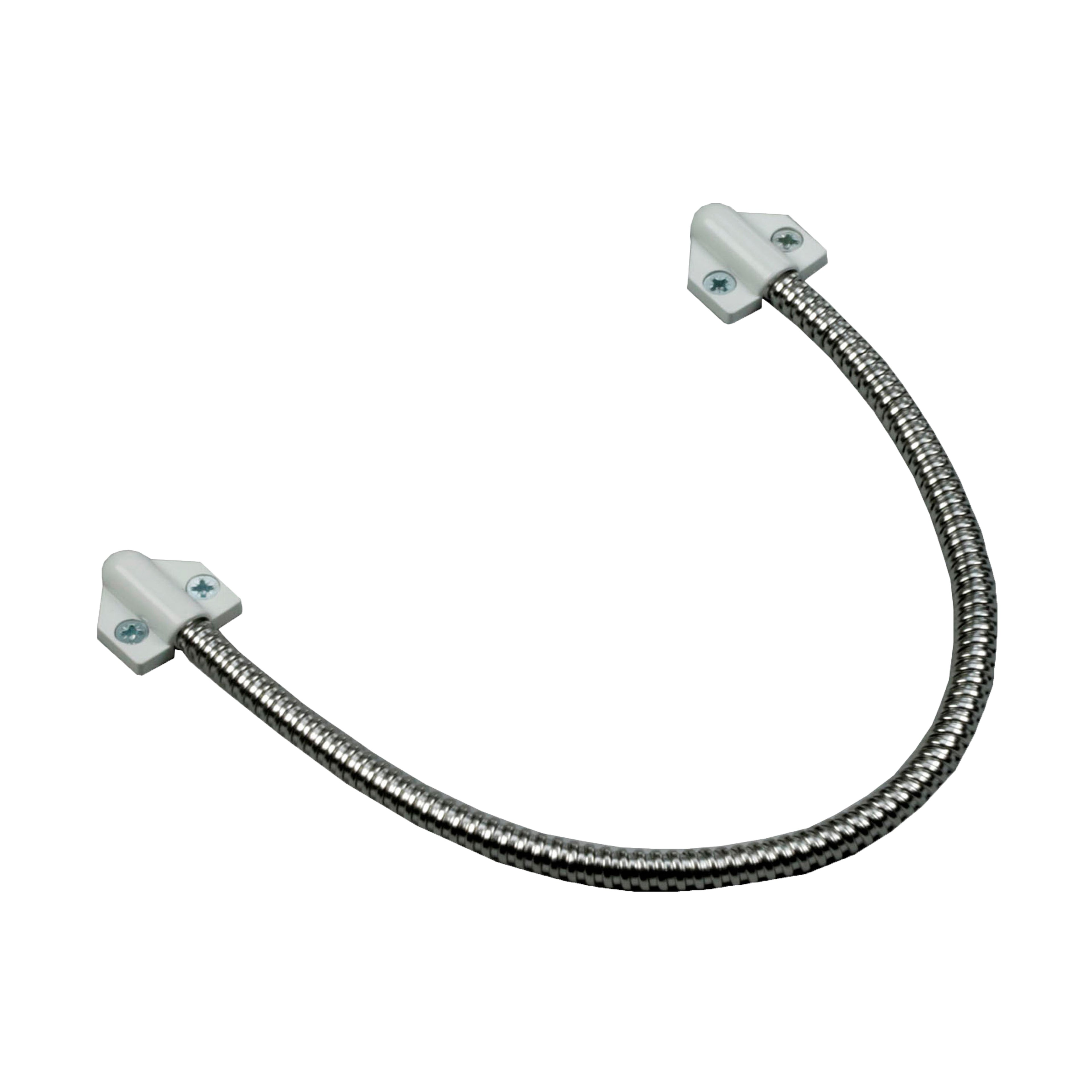 A Metal Door Loop 400mm Long With White Plastic Fixing On Each End For Securing DL03