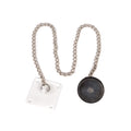 Armature Plate In Black With A 95Cm Length Of Chain Attached. Dr-Arm-1/W
