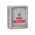 A Stainless Steel Fireman'S Switch In A Surface Housing, Tamper Proof Fixings, W FMS-SURF