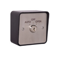 Control panel with 'Auto', 'Off', and 'Open' labels on a white background