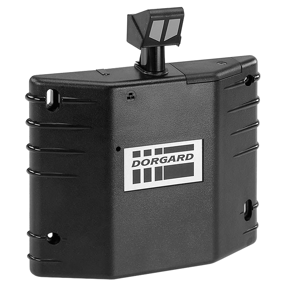 Fireco Dorgard DG2000 fire door hold-open device in black
