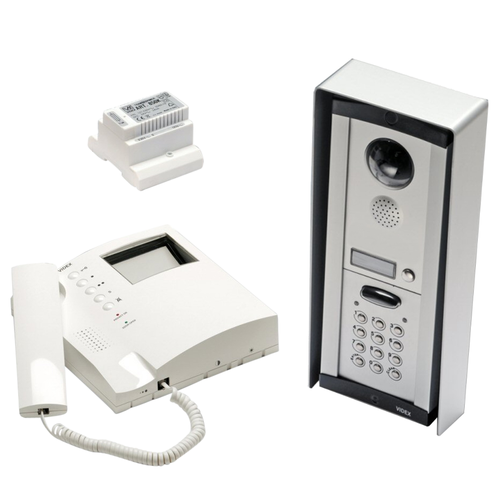 Videx CVKC8KS 8000 Series surface-mounted colour video intercom kit with keypad