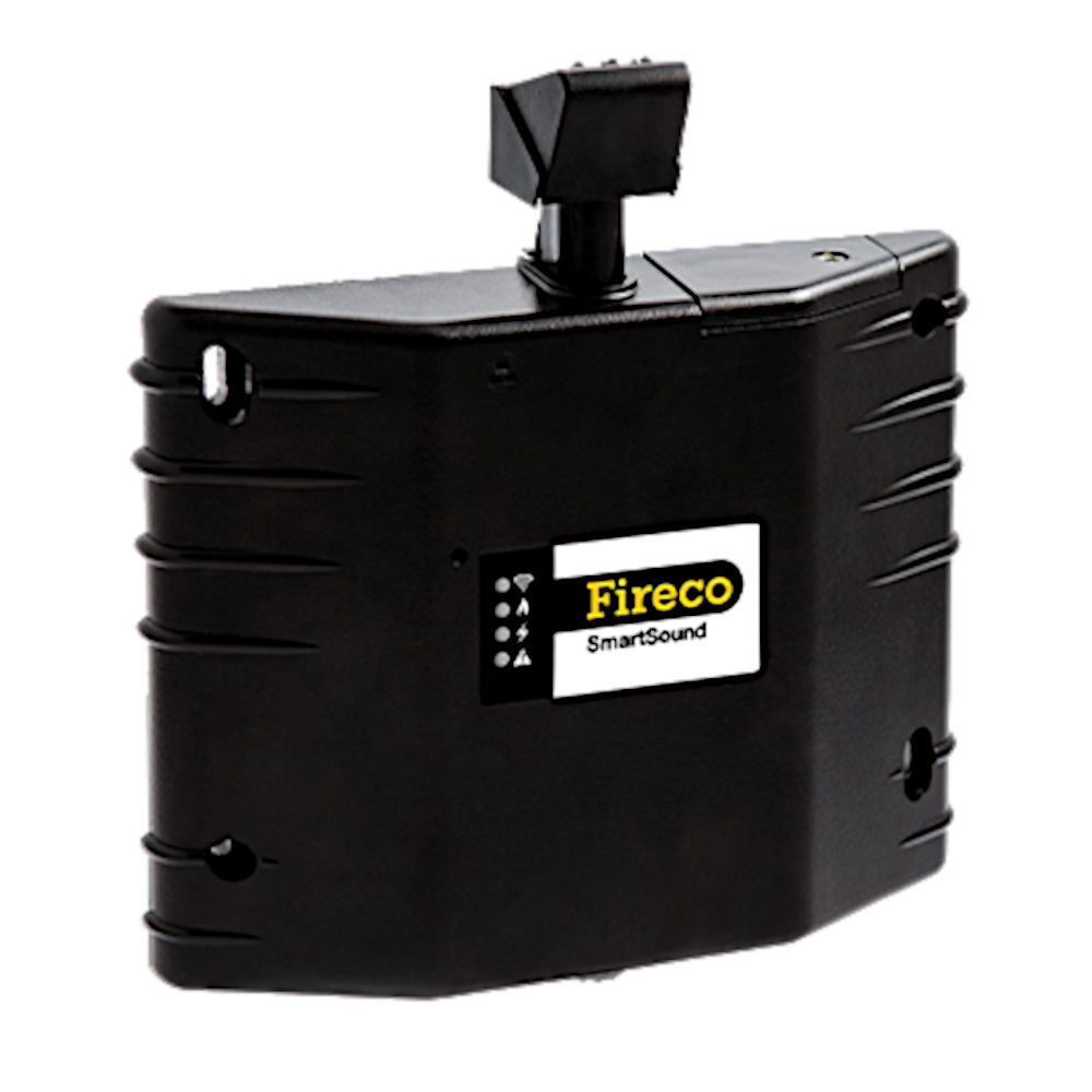 Fireco Dorgard SmartSound fire door hold-open device in black