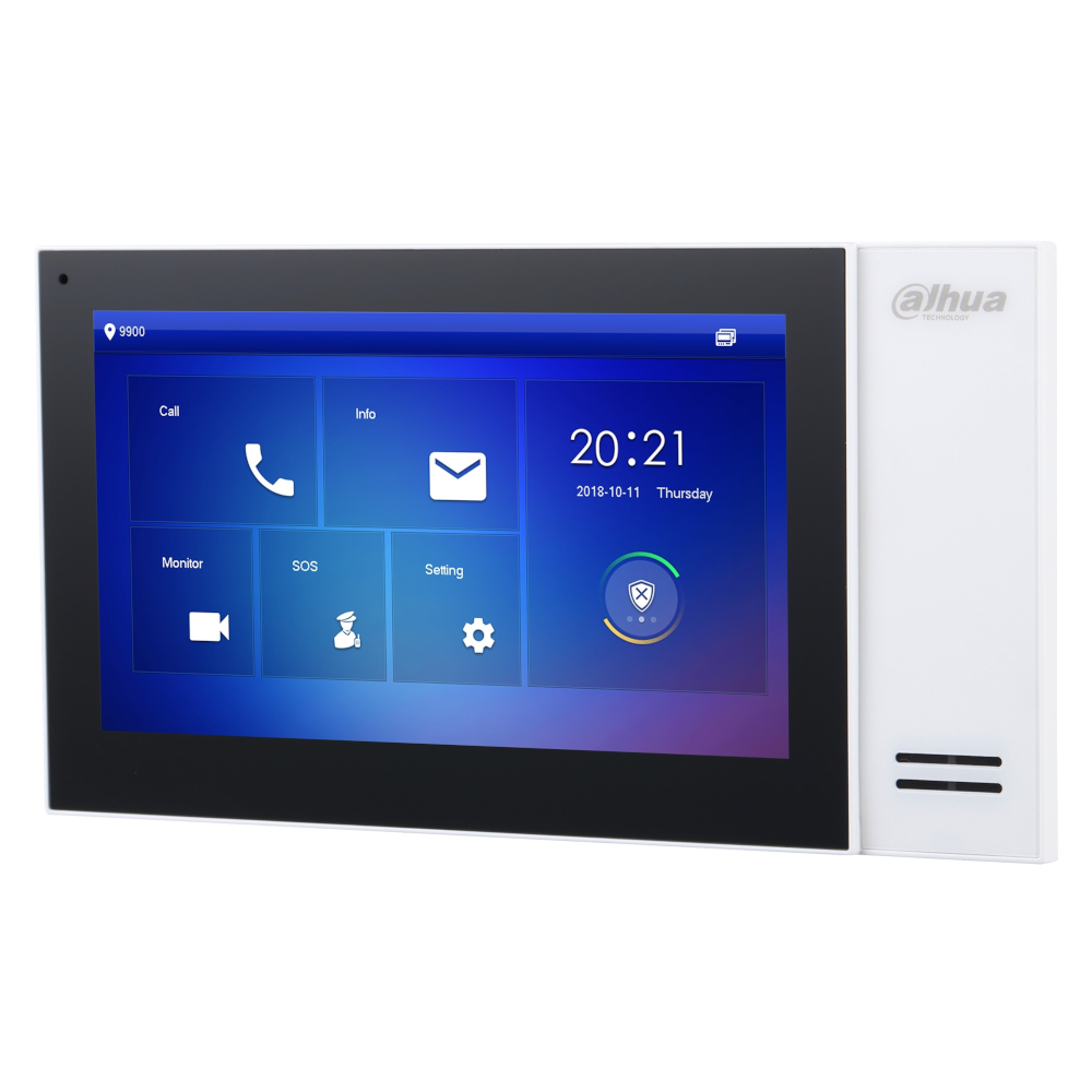 White Dahua VTH2421FW-P VTH2 Series 7-inch IP indoor monitor
