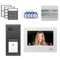 Videx ERAKIT23B6789 ERA gun metal grey video intercom kit with 7-inch Wi-Fi hands-free touchscreen monitor