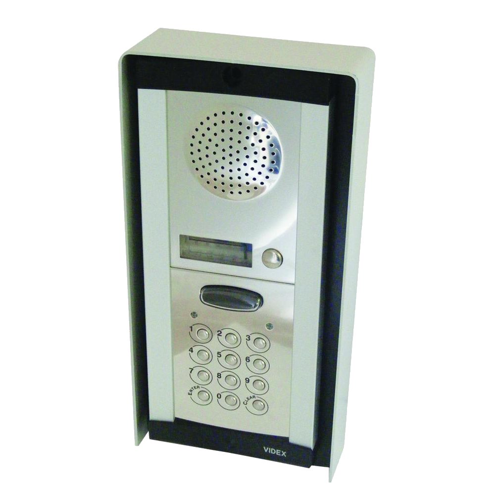 Videx 8K1S/CL one-way surface audio intercom kit with keypad