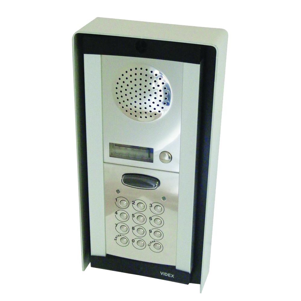 Videx 8K1S DC one-way surface audio intercom kit with keypad