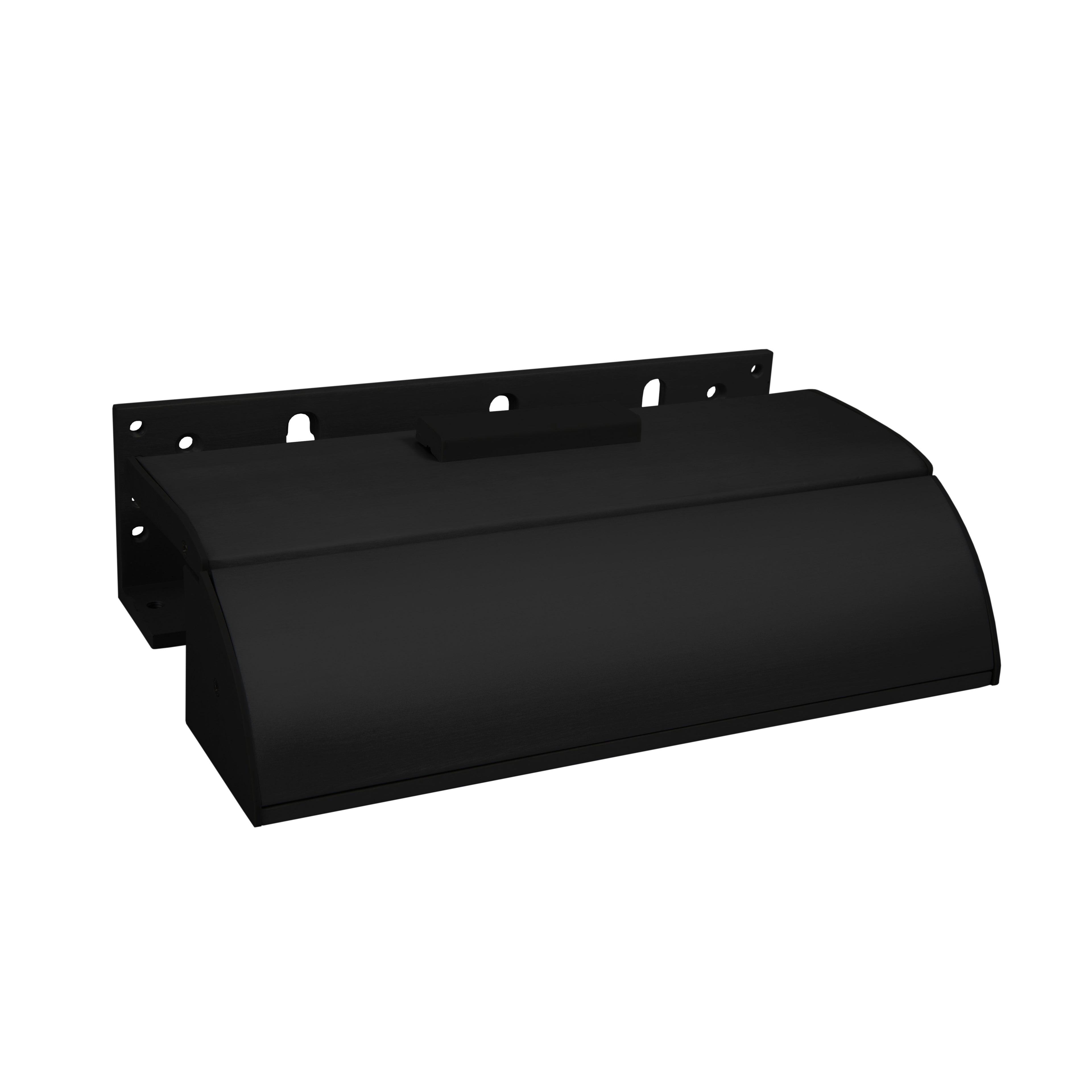 Matt Black Architectural Z & L Bracket With Cover Plates And Different Armature MBK-BK1200-F-L/AB