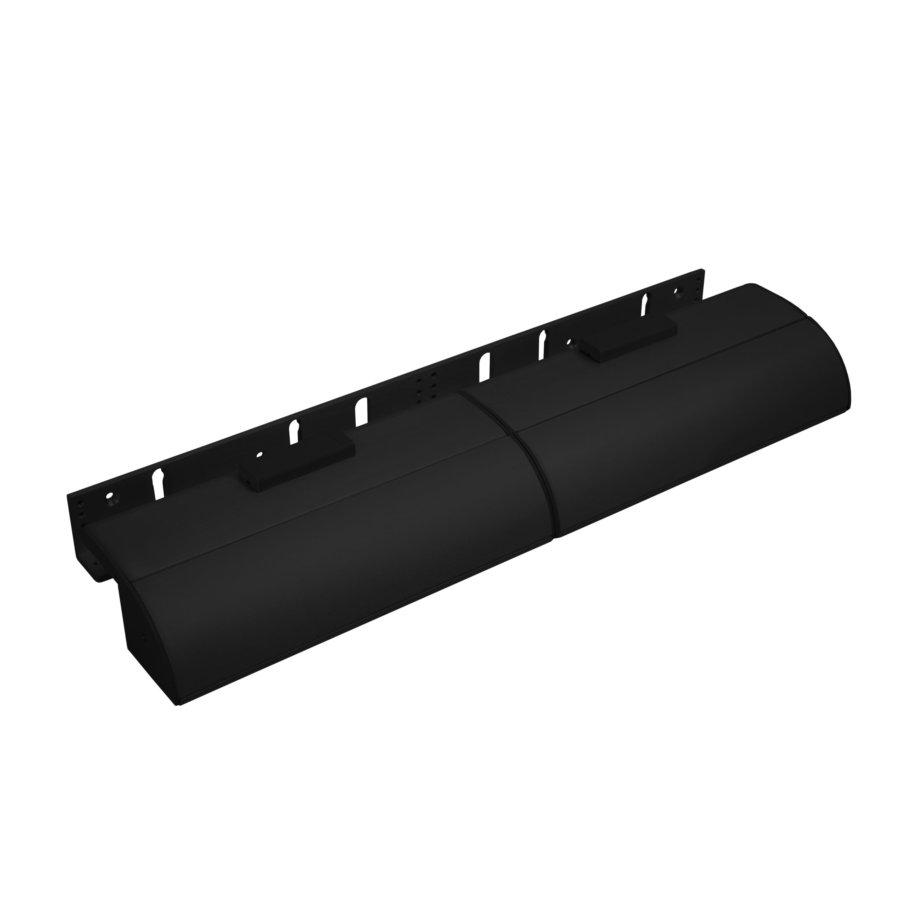 Matt Black Architectural Double Z & L Bracket With Cover Plates And Different Ar MBK-BK600-D-FL/AB