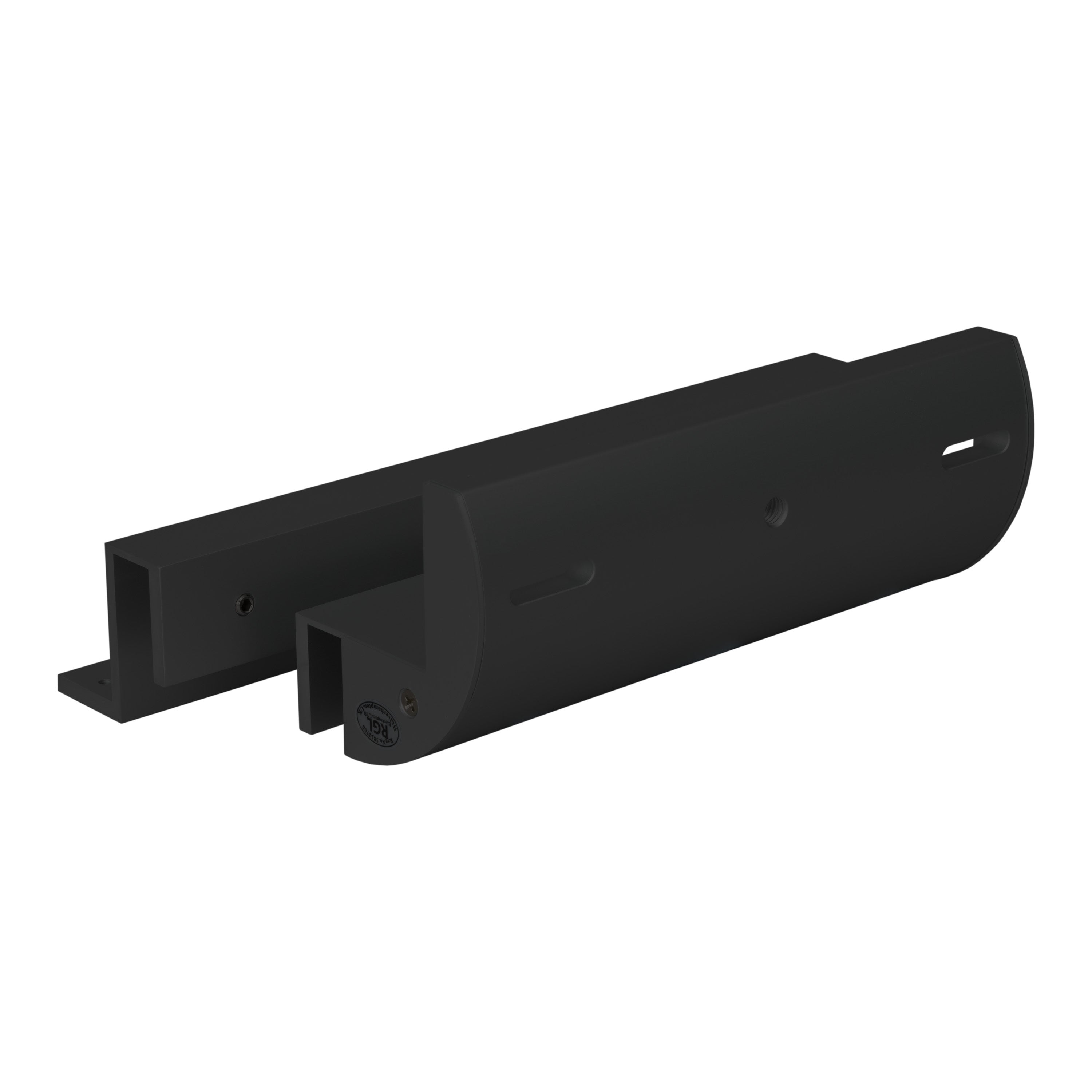 Matt Black Glass To Glass Zl Bracket To Work With The Ml600 Range Of Maglocks.Cl MBK-GD600ZL-AB