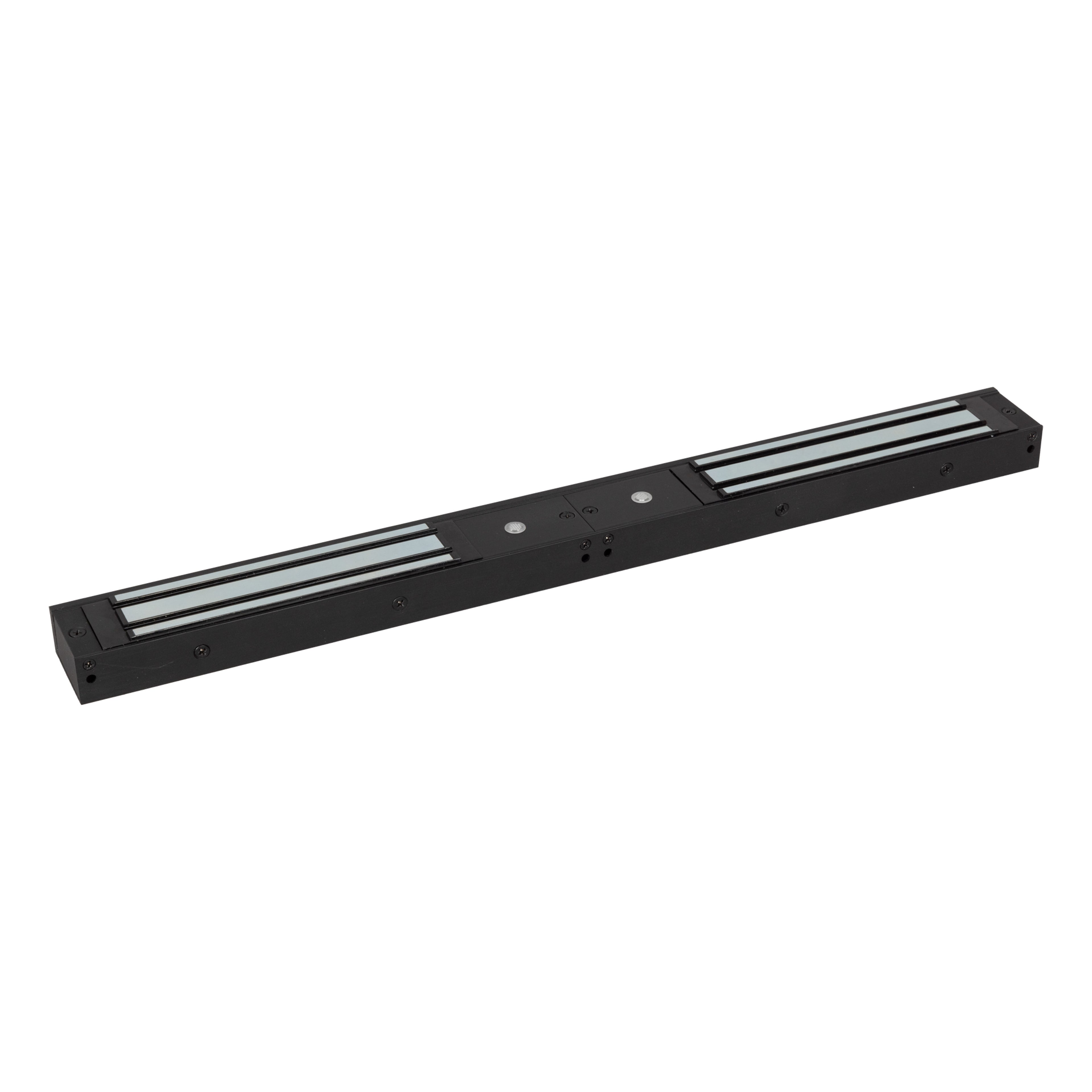 Matt Black Double Monitored Slimline Mini Magnetic Lock Offering 600 Lbs (280 K MBK-ML600-D-M