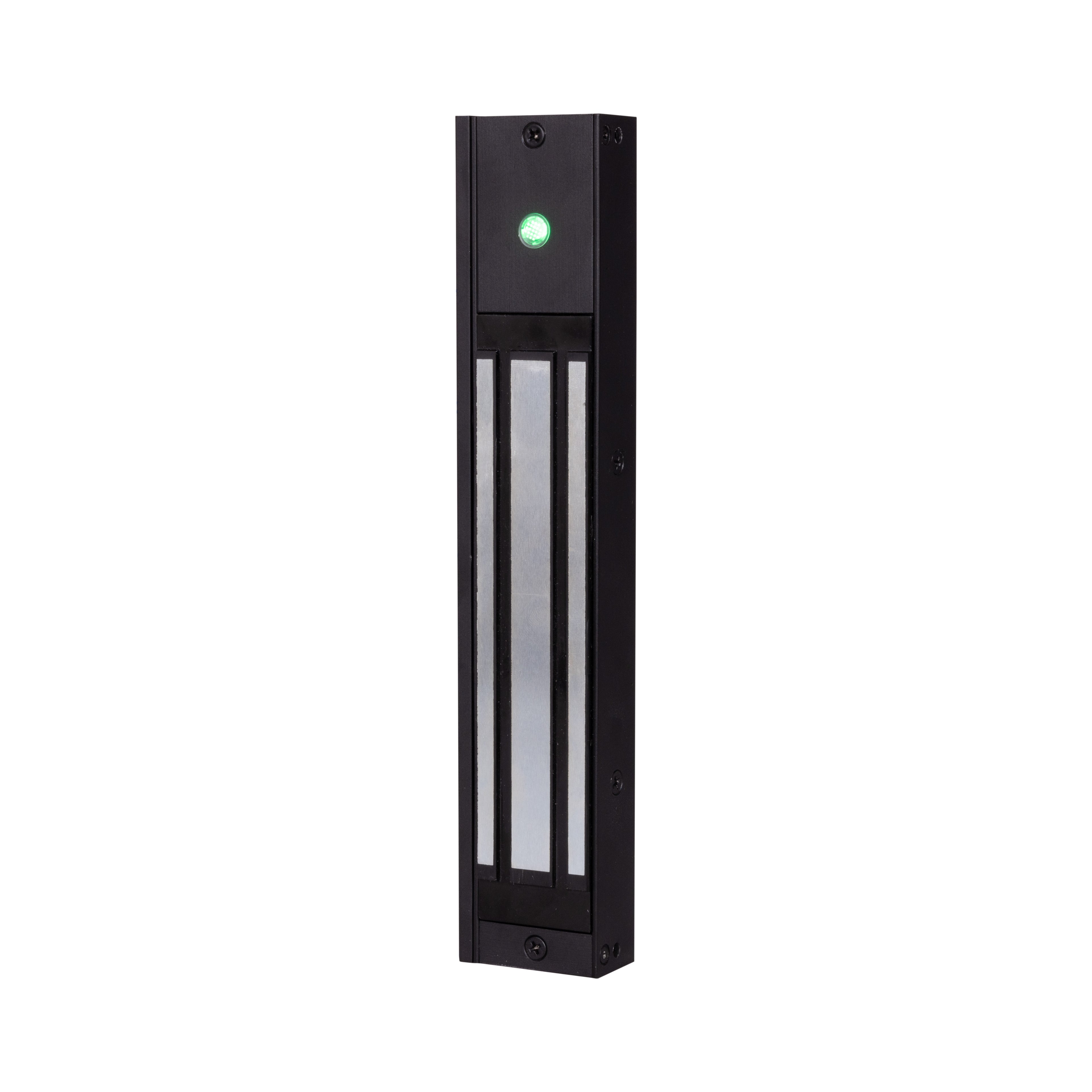 Matt Black Monitored Slimline Mini Magnetic Lock Offering 600 Lbs (280 kg) Hold MBK-ML600-M