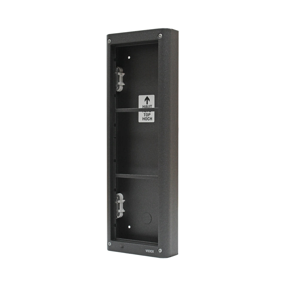 Videx 4000 Series Surface Mount Intercom Housing — 3 Modules, model 4883
