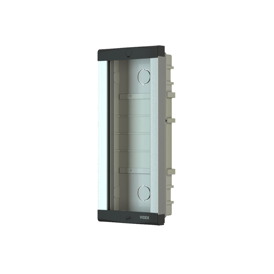 Videx 8000 Series Flush Mount Intercom Housing — 2 Modules, model 8852