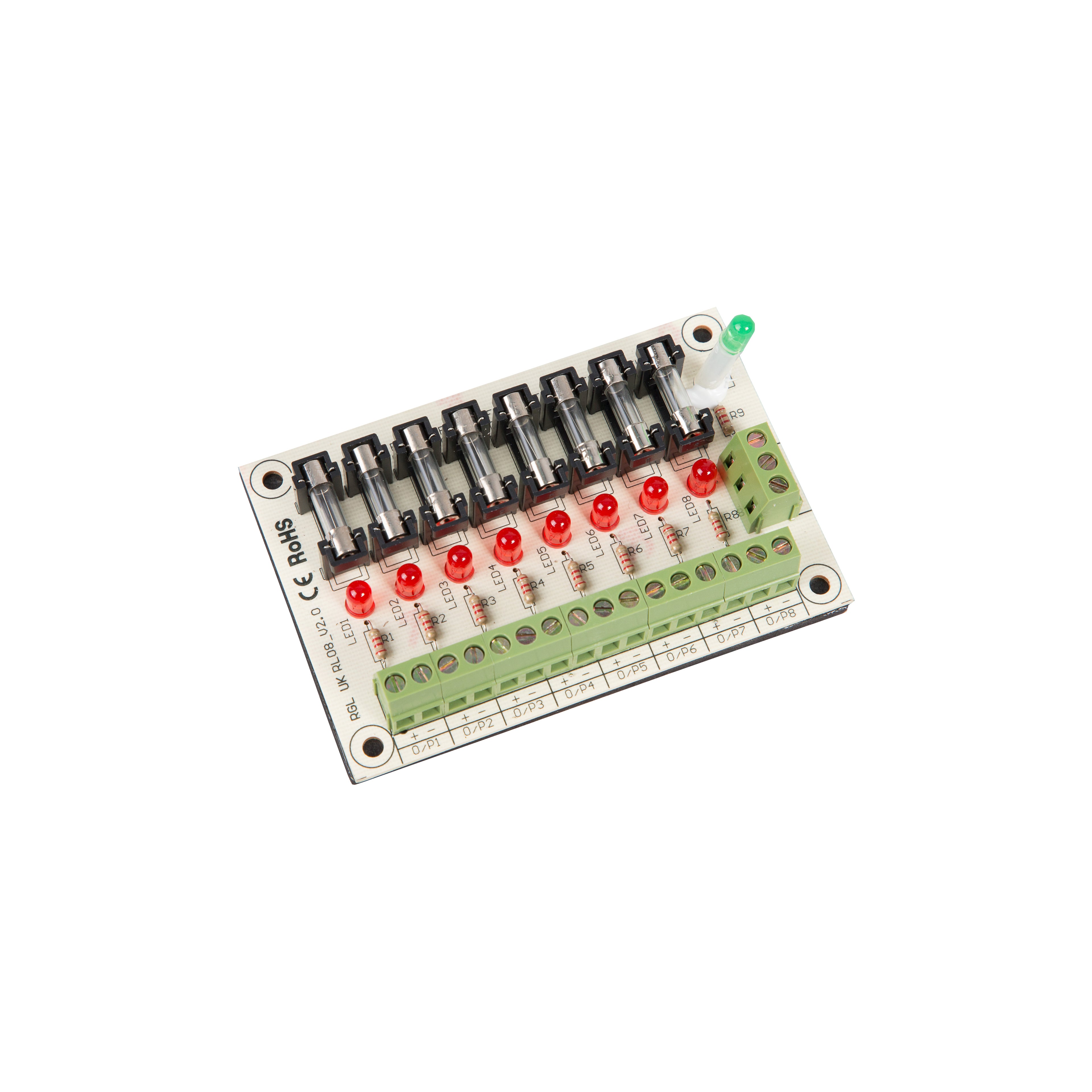 8 Individually Fused Outputs For Use With Power Supplies Rl08