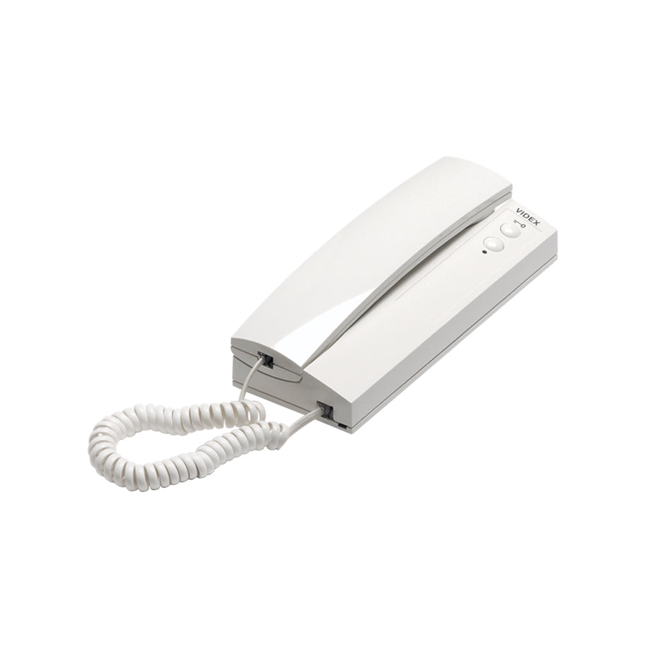 A white indoor landline telephone with a coiled cord, shown on a plain white background. The brand name 'VIVAX' is visible on the top right of the handset.