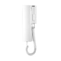 A white VIDEX wall-mounted landline phone with a coiled cord, shown against a plain white background.