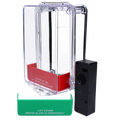 ASEC AS11884 alarmed call point cover with red and green inserts