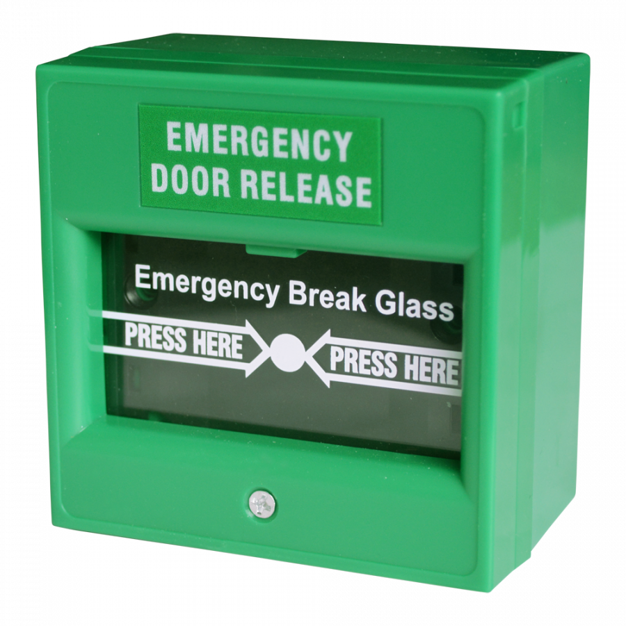 ASEC AS8033 green non-resettable double-pole call point